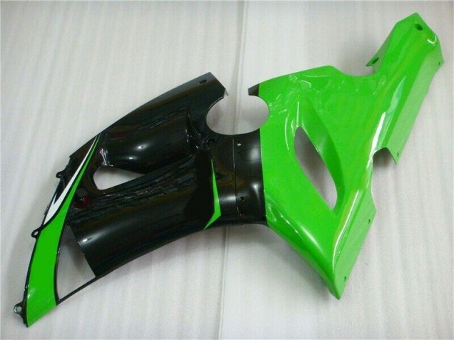 Verde Branco Preto Carenagem Kawasaki ZX6R 2005-2006