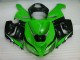 Verde Branco Preto Carenagem Kawasaki ZX6R 2005-2006