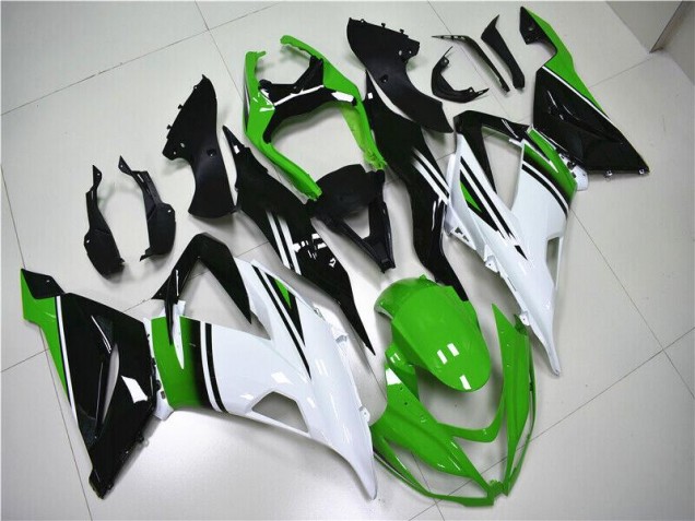 Verde Branco Preto Carenagem Kawasaki ZX6R 2013-2018