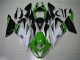 Verde Branco Preto Carenagem Kawasaki ZX6R 2013-2018