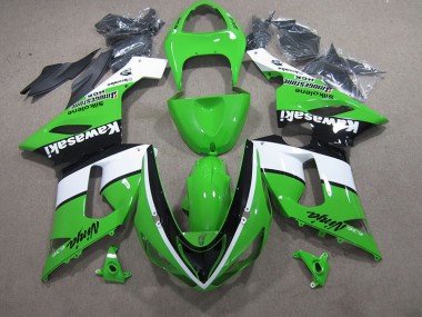 Verde Branco Preto Ninja 636 Carenagem Kawasaki ZX6R 2005-2006
