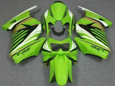 Verde Branco Preto Ninja Carenagem Kawasaki EX250 2008-2012