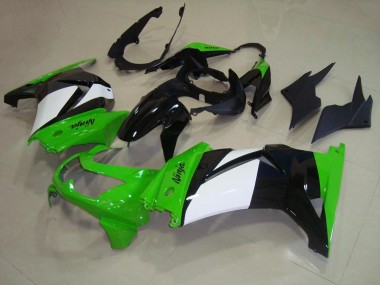 Verde Branco Preto Plástico Kawasaki ZX 250R 2008-2012