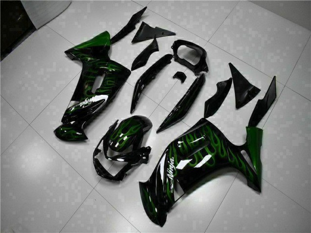 Verde Chama Carenagem Kawasaki EX650 2006-2008 Verde Chama Carenagem Kawasaki EX650 2006-2008