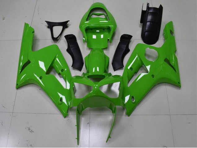Verde Kit Carenagem Kawasaki ZX6R 2003-2004 Verde Kit Carenagem Kawasaki ZX6R 2003-2004