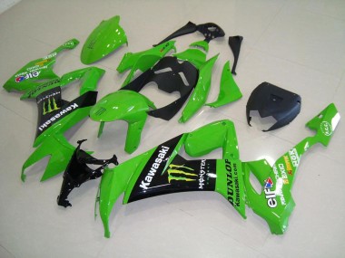 Verde Monster Abs Kits Carenagem Kawasaki ZX10R 2008-2010