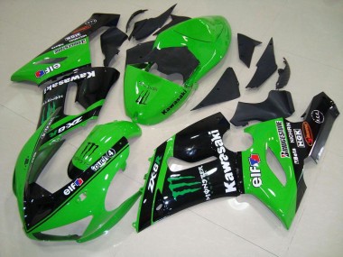 Verde Monster Carenagem Kawasaki ZX6R 2005-2006