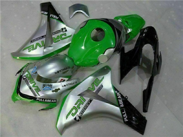 Verde Prata Carenagem Honda CBR 1000RR 2008-2011 Verde Prata Carenagem Honda CBR 1000RR 2008-2011