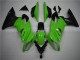 Verde Preto Abs Plásticos Kawasaki ZX10R 2008-2010 Verde Preto Abs Plásticos Kawasaki ZX10R 2008-2010