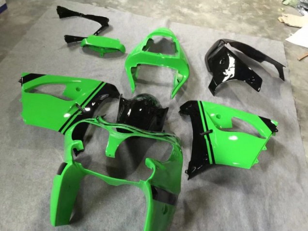 Verde Preto Brilhante Carenagem Kawasaki ZX9R 2002-2003 Verde Preto Brilhante Carenagem Kawasaki ZX9R 2002-2003