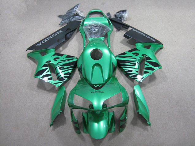 Verde Preto Carenagem Honda CBR 600RR 2005-2006 Verde Preto Carenagem Honda CBR 600RR 2005-2006