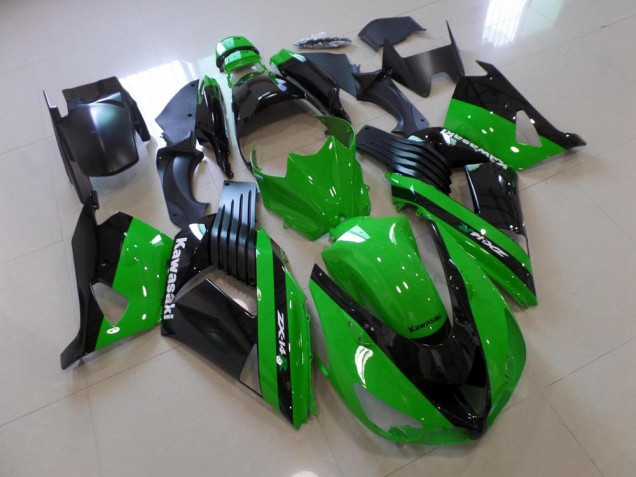 Verde & Preto Carenagem Kawasaki ZX14R ZZR 1400 2006-2011 Verde & Preto Carenagem Kawasaki ZX14R ZZR 1400 2006-2011