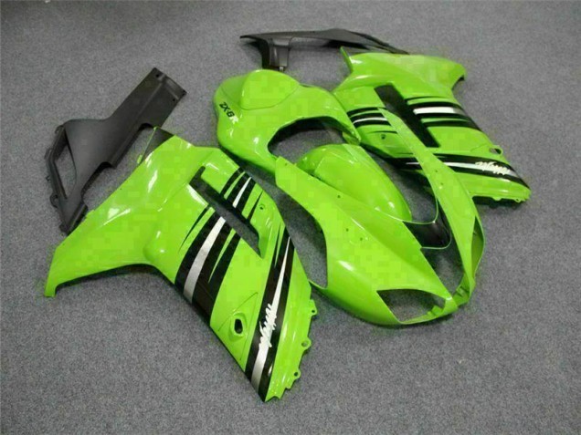 Verde Preto Carenagem & Plástico Kawasaki ZX6R 2007-2008 Verde Preto Carenagem & Plástico Kawasaki ZX6R 2007-2008