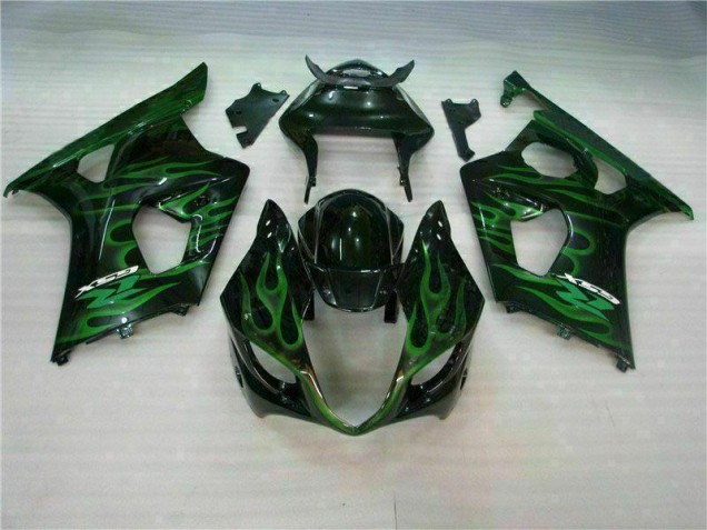 Verde Preto Carenagem Suzuki GSXR 1000 K3 2003-2004