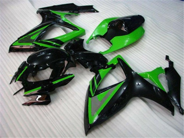 Verde Preto Carenagem Suzuki GSXR 600 / 750 K8 2008-2010 Verde Preto Carenagem Suzuki GSXR 600 / 750 K8 2008-2010