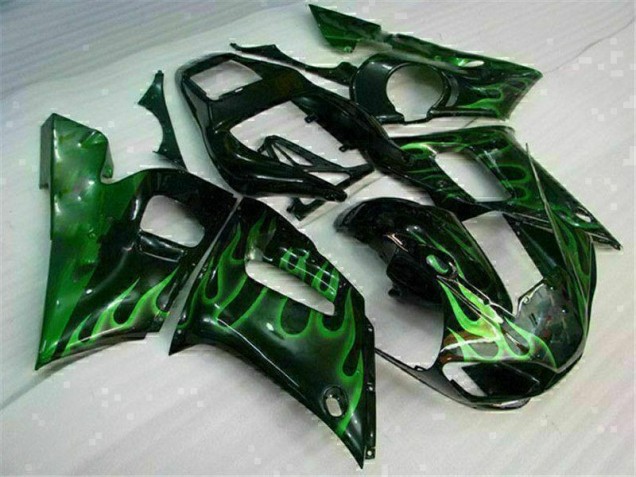 Verde Preto Carenagem Yamaha R6 1998-2002 Verde Preto Carenagem Yamaha R6 1998-2002