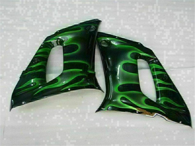 Verde Preto Carenagem Yamaha R6 1998-2002 Verde Preto Carenagem Yamaha R6 1998-2002