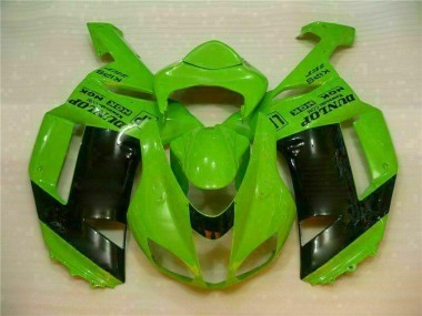 Verde Preto Dunlop Carenagem Kawasaki ZX6R 2007-2008