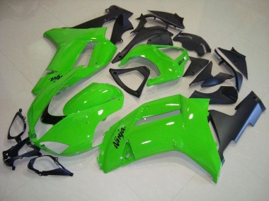 Verde Preto Fosco Carenagem Kawasaki ZX6R 2007-2008