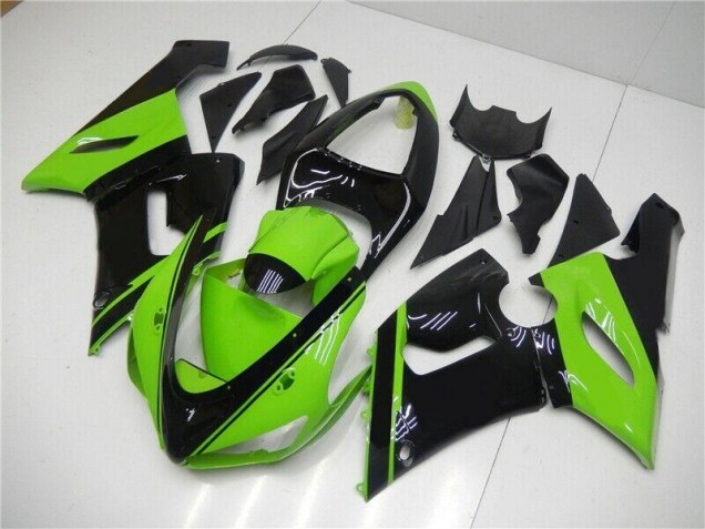 Verde Preto Injeção Kit Carenagem Kawasaki ZX6R 2005-2006 Verde Preto Injeção Kit Carenagem Kawasaki ZX6R 2005-2006