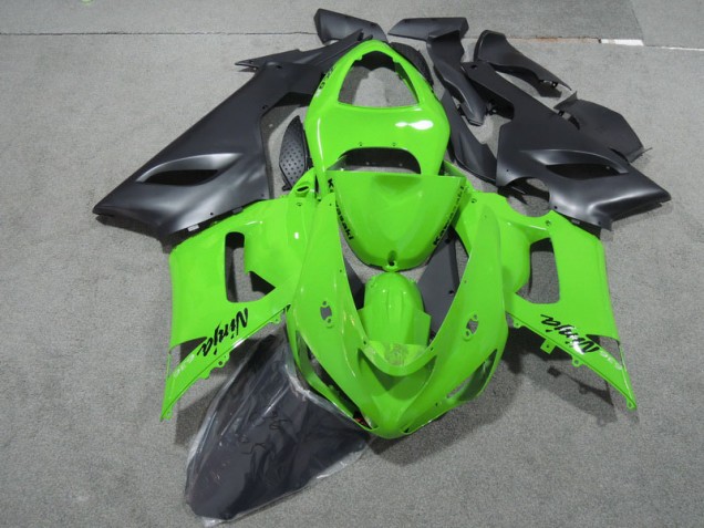 Verde Preto Ninja 636 Carenagem Kawasaki ZX6R 2005-2006 Verde Preto Ninja 636 Carenagem Kawasaki ZX6R 2005-2006
