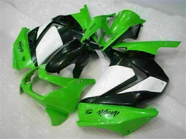 Verde Preto Ninja Abs Plástico Kawasaki EX250 2008-2012 Verde Preto Ninja Abs Plástico Kawasaki EX250 2008-2012