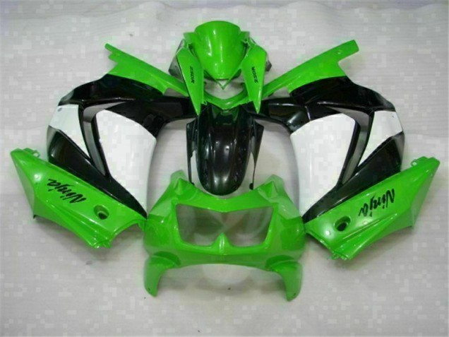 Verde Preto Ninja Abs Plástico Kawasaki EX250 2008-2012 Verde Preto Ninja Abs Plástico Kawasaki EX250 2008-2012
