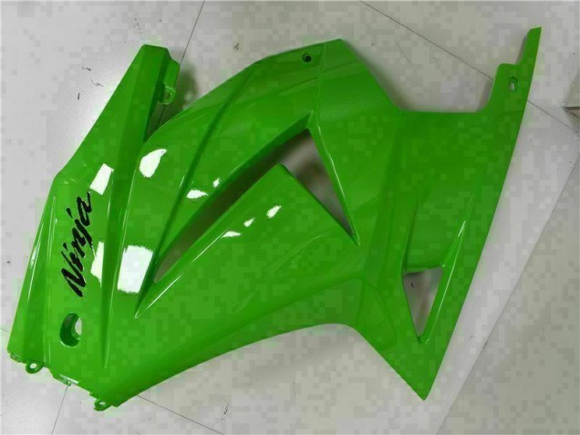 Verde Preto Ninja Abs Plásticos Kawasaki EX250 2008-2012 Verde Preto Ninja Abs Plásticos Kawasaki EX250 2008-2012