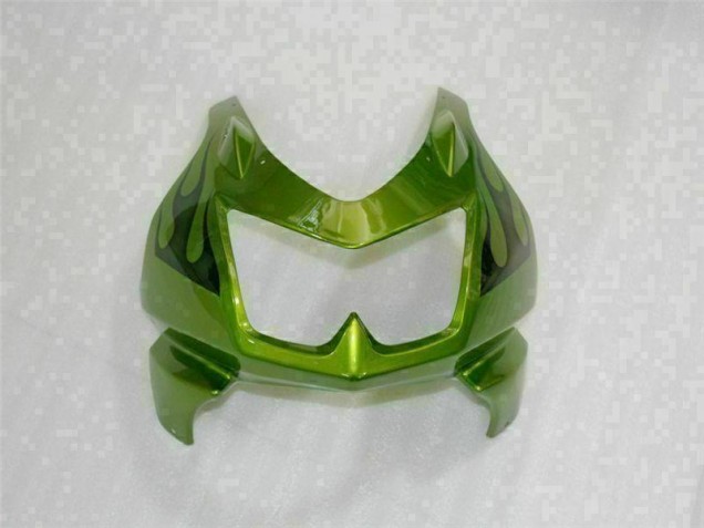 Verde Preto Plástico Kawasaki EX250 2008-2012 Verde Preto Plástico Kawasaki EX250 2008-2012