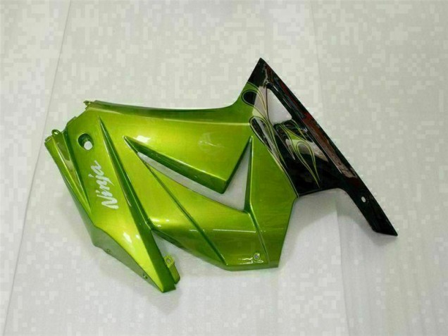 Verde Preto Plástico Kawasaki EX250 2008-2012 Verde Preto Plástico Kawasaki EX250 2008-2012
