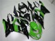 Verde Preto Plásticos Kawasaki ZX6R 2013-2018 Verde Preto Plásticos Kawasaki ZX6R 2013-2018