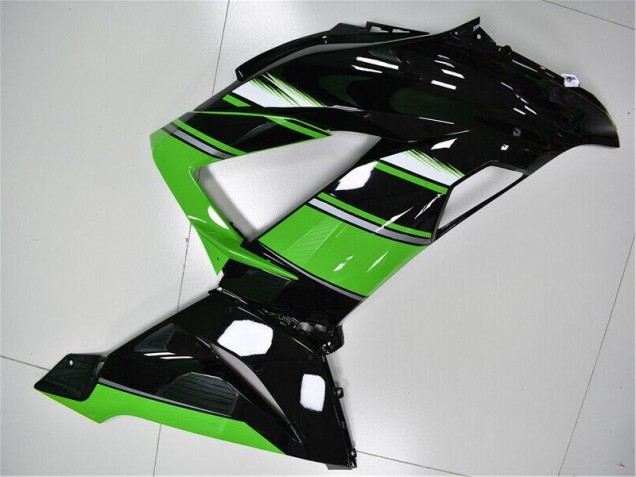 Verde Preto Plásticos Kawasaki ZX6R 2013-2018 Verde Preto Plásticos Kawasaki ZX6R 2013-2018