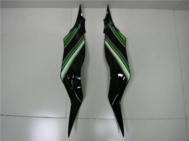 Verde Preto Plásticos Kawasaki ZX6R 2013-2018 Verde Preto Plásticos Kawasaki ZX6R 2013-2018