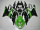 Verde Preto Plásticos Kawasaki ZX6R 2013-2018 Verde Preto Plásticos Kawasaki ZX6R 2013-2018