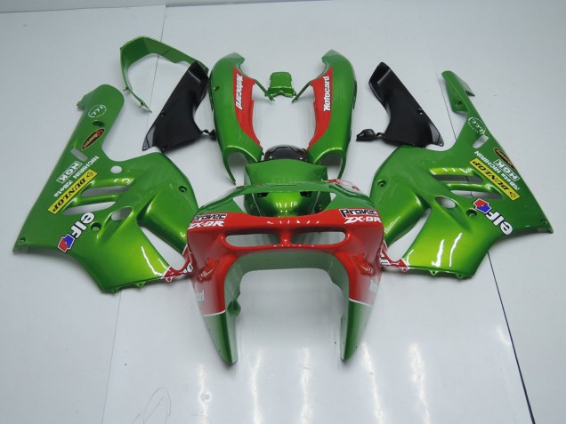 Verde Vermelho Carenagem Kawasaki ZX9R 1994-1997 Verde Vermelho Carenagem Kawasaki ZX9R 1994-1997