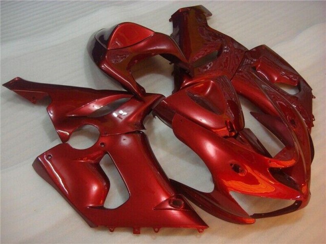 Vermelho Abs Plástico Kawasaki ZX6R 2005-2006