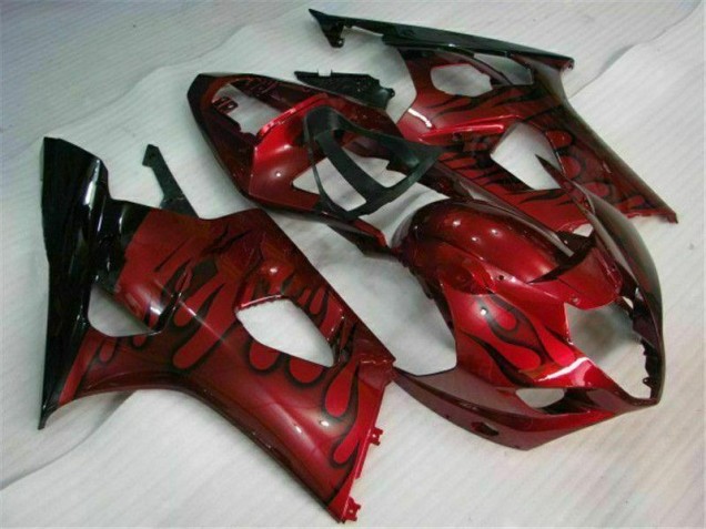 Vermelho Abs Plásticos Suzuki GSXR 1000 K3 2003-2004 Vermelho Abs Plásticos Suzuki GSXR 1000 K3 2003-2004