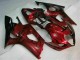 Vermelho Abs Plásticos Suzuki GSXR 1000 K3 2003-2004 Vermelho Abs Plásticos Suzuki GSXR 1000 K3 2003-2004