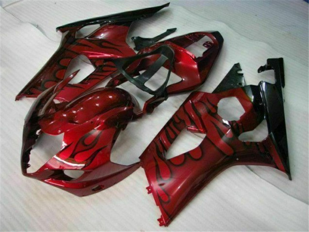 Vermelho Abs Plásticos Suzuki GSXR 1000 K3 2003-2004 Vermelho Abs Plásticos Suzuki GSXR 1000 K3 2003-2004