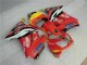 Vermelho Amarelo Carenagem Kawasaki EX250 2008-2012 Vermelho Amarelo Carenagem Kawasaki EX250 2008-2012