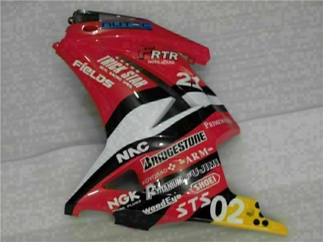 Vermelho Amarelo Carenagem Kawasaki EX250 2008-2012 Vermelho Amarelo Carenagem Kawasaki EX250 2008-2012