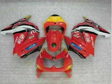 Vermelho Amarelo Carenagem Kawasaki EX250 2008-2012