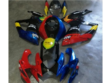 Vermelho Azul Carenagem Suzuki GSXR 600 / 750 K6 2006-2007