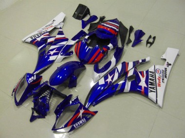 Vermelho Azul Star Carenagem Yamaha R6 2006-2007