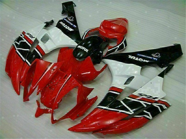 Vermelho Branco Abs Kits Carenagem Yamaha R6 2006-2007 Vermelho Branco Abs Kits Carenagem Yamaha R6 2006-2007