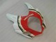 Vermelho Branco Abs Plástico Suzuki GSXR 1000 K7 2007-2008 Vermelho Branco Abs Plástico Suzuki GSXR 1000 K7 2007-2008