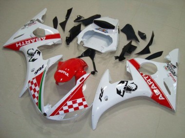 Vermelho Branco Abs Plástico Yamaha R6 2003-2005