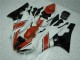 Vermelho Branco Abs Plástico Yamaha R6 2006-2007 Vermelho Branco Abs Plástico Yamaha R6 2006-2007