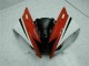Vermelho Branco Abs Plástico Yamaha R6 2006-2007 Vermelho Branco Abs Plástico Yamaha R6 2006-2007