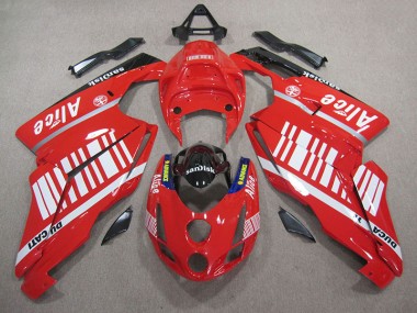 Vermelho Branco Alice Sandisk Carenagem Ducati 749 2005-2006